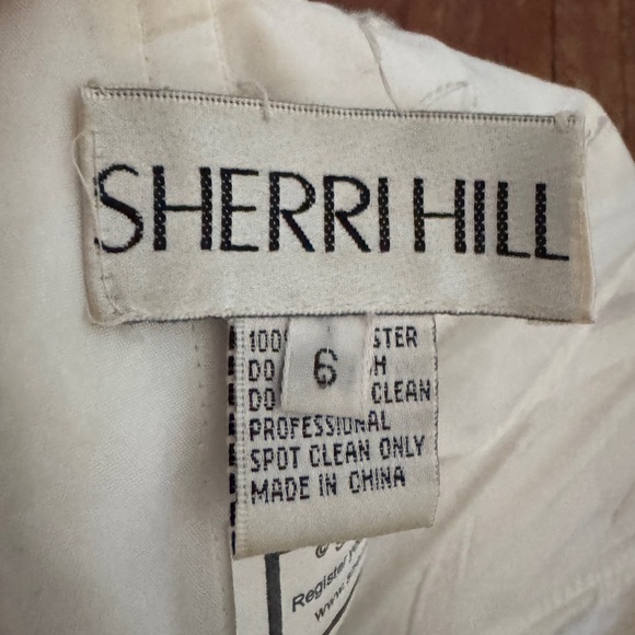 Sherri Hill Pink Strapless White Lace Hoco BabyDoll Dress Bow Short Mini Size 6 - Picture 7 of 12